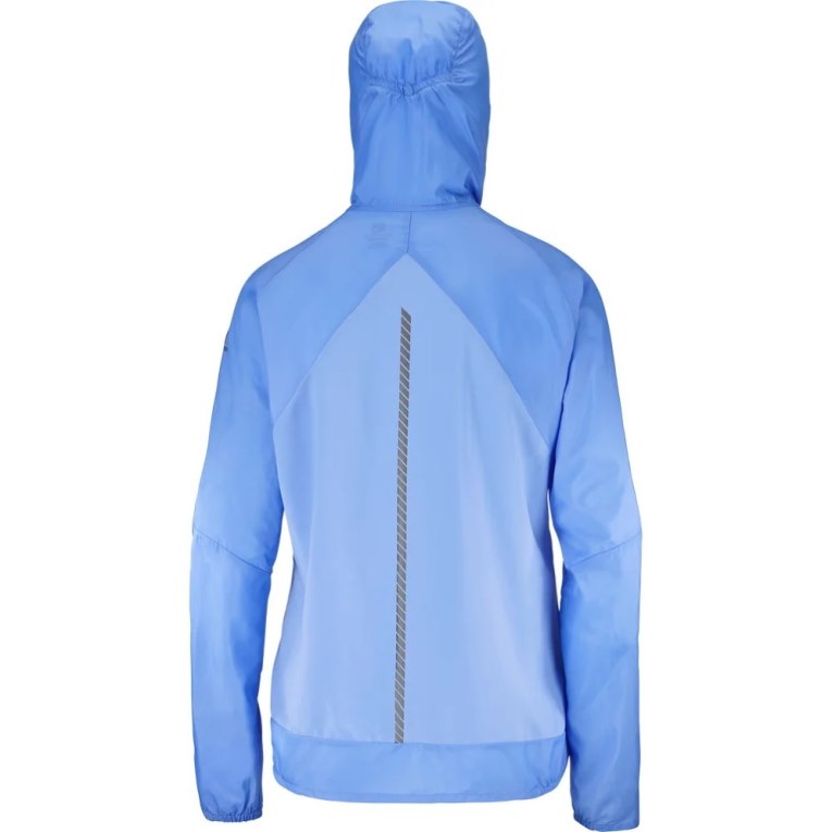 Light Blue Salomon Bonatti Cross Wind Women's Shell Jackets | PH 97146B